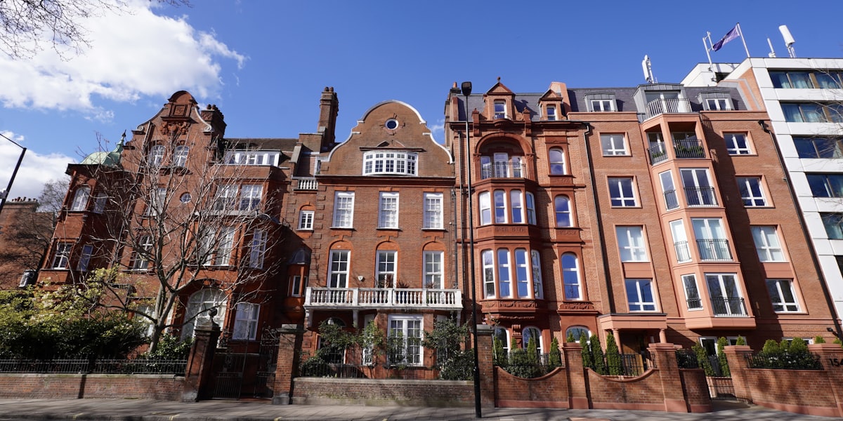Victorian London terrace converted into flats
